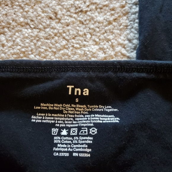 TNA leggings, S, black and light purple. - Picture 2 of 3